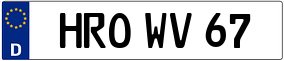 Truck License Plate